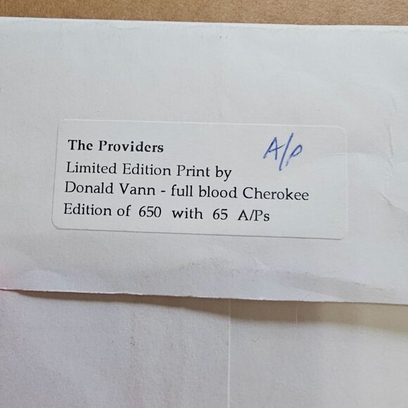 Limited Edition Signed Artist Proof Prints By Donald Vann The Providers 15x11.5 - Picture 11 of 11